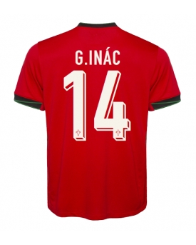 Portogallo Goncalo Inacio #14 Maglia Gara Casa Repliche Europei 2024